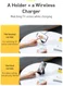 Baseus Simple 15W Draadloze Oplader voor Apple MagSafe met Stand Zwart afbeelding 17