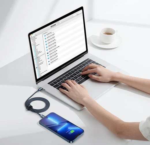 Baseus Crystal Series USB-C naar Apple Lightning Kabel 20W 1.2M Zwart afbeelding 9