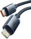 Baseus Crystal Series USB-C naar Apple Lightning Kabel 20W 2M Zwart afbeelding 2