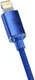 Baseus Crystal Series USB-C naar Apple Lightning Kabel 20W 2M Blauw afbeelding 3