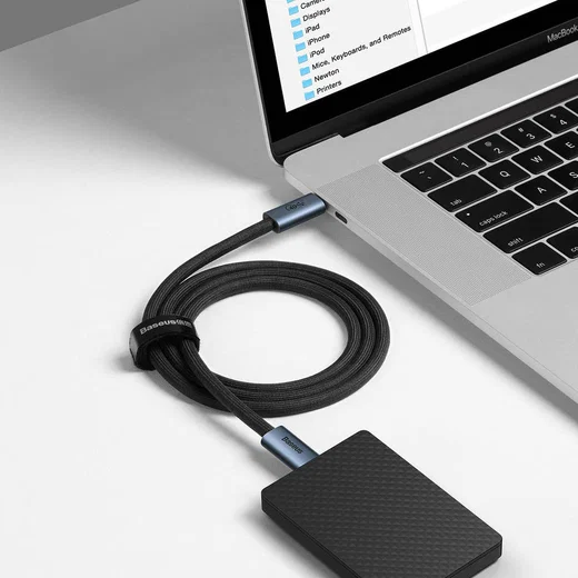 Baseus Flash Series USB-C naar USB-C Kabel 8K 60HZ Video 100W 1M Grijs afbeelding 11
