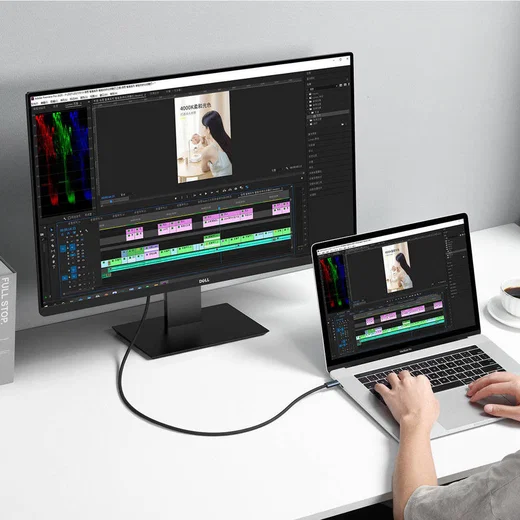 Baseus Flash Series USB-C naar USB-C Kabel 8K 60HZ Video 100W 1M Grijs afbeelding 12