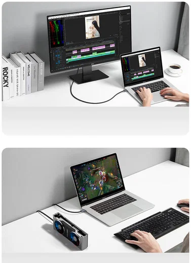 Baseus Flash Series USB-C naar USB-C Kabel 8K 60HZ Video 100W 1M Grijs afbeelding 15