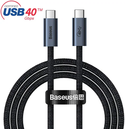 Baseus Flash Series USB-C naar USB-C Kabel 8K 60HZ Video 100W 1M Grijs afbeelding 2