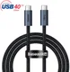 Baseus Flash Series USB-C naar USB-C Kabel 8K 60HZ Video 100W 1M Grijs afbeelding 2