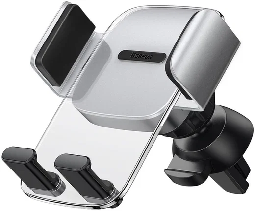 Baseus Easy Control Telefoonhouder Auto voor Ventilatierooster Zilver afbeelding 1