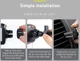 Baseus Easy Control Telefoonhouder Auto voor Ventilatierooster Zilver afbeelding 12