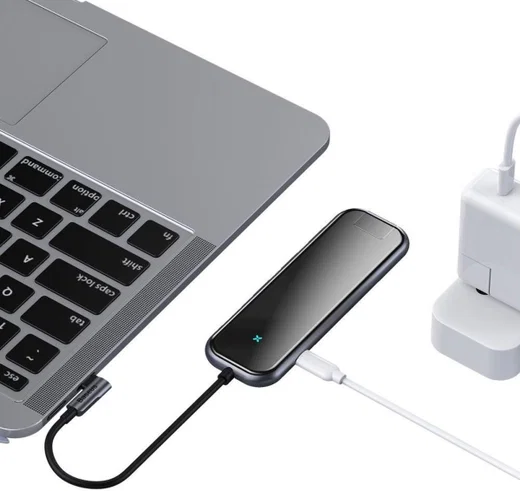 Baseus USB 3.0 / USB-C PD / HDMI 4K / RJ45 LAN Hub 60W Laptop/MacBook afbeelding 3