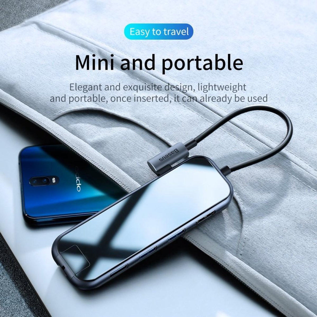 Baseus USB 3.0 / USB-C PD / HDMI 4K / RJ45 LAN Hub 60W Laptop/MacBook afbeelding 7