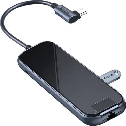 Baseus USB 3.0 / USB-C PD / HDMI 4K / RJ45 LAN Hub 60W Laptop/MacBook afbeelding 1