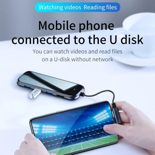 Baseus USB 3.0 / USB-C PD / HDMI 4K / RJ45 LAN Hub 60W Laptop/MacBook afbeelding 8