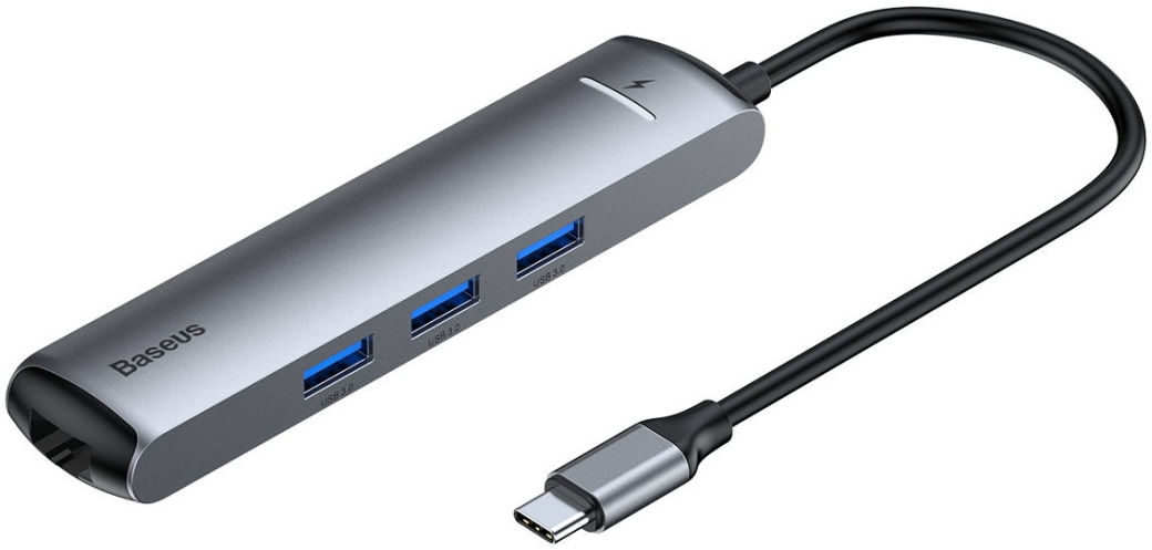 Baseus USB 3.0 / USB-C PD 87W / HDMI 4K / RJ45 LAN Laptop/Macbook Hub afbeelding 1