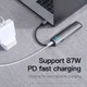 Baseus USB 3.0 / USB-C PD 87W / HDMI 4K / RJ45 LAN Laptop/Macbook Hub afbeelding 7