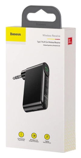 Baseus Draadloze Bluetooth Audio Ontvanger met 3.5mm Jack AUX Adapter afbeelding 15