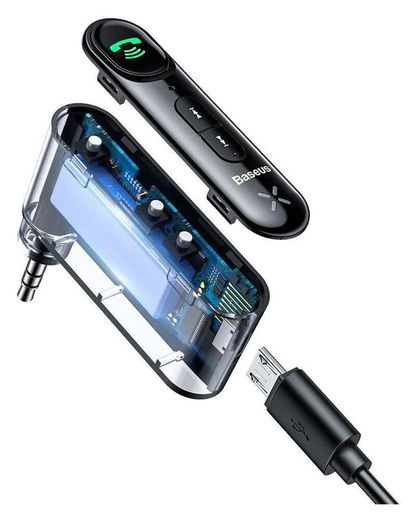 Baseus Draadloze Bluetooth Audio Ontvanger met 3.5mm Jack AUX Adapter afbeelding 11