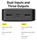 Baseus Bipow 20.000 mAh USB-C Powerbank Reisformaat Met Display Zwart afbeelding 5