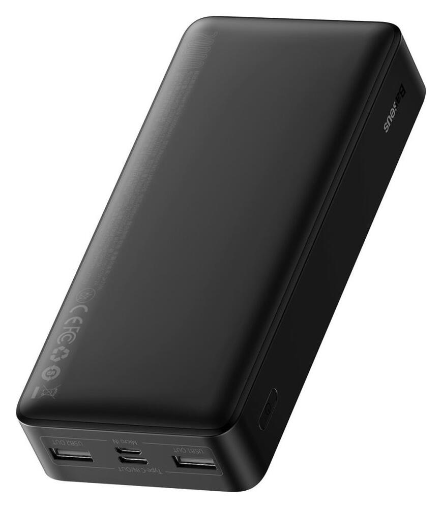 Baseus Bipow 20.000 mAh USB-C Powerbank Reisformaat Met Display Zwart afbeelding 13