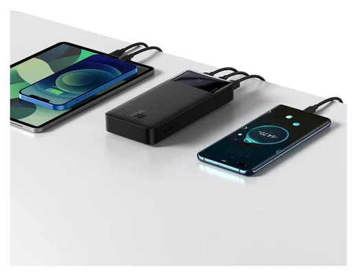 Baseus Bipow 20.000 mAh USB-C Powerbank Reisformaat Met Display Zwart afbeelding 12