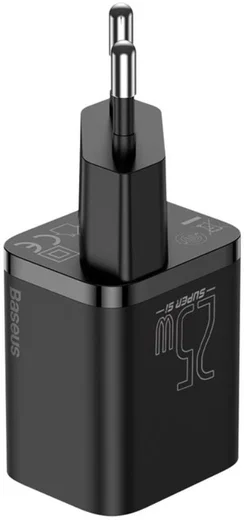 Baseus Super-Si Snellader Quick Charge 25W + USB-C Kabel 1M Zwart afbeelding 4