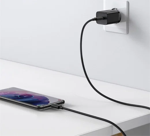 Baseus Super-Si Snellader Quick Charge 25W + USB-C Kabel 1M Zwart afbeelding 9