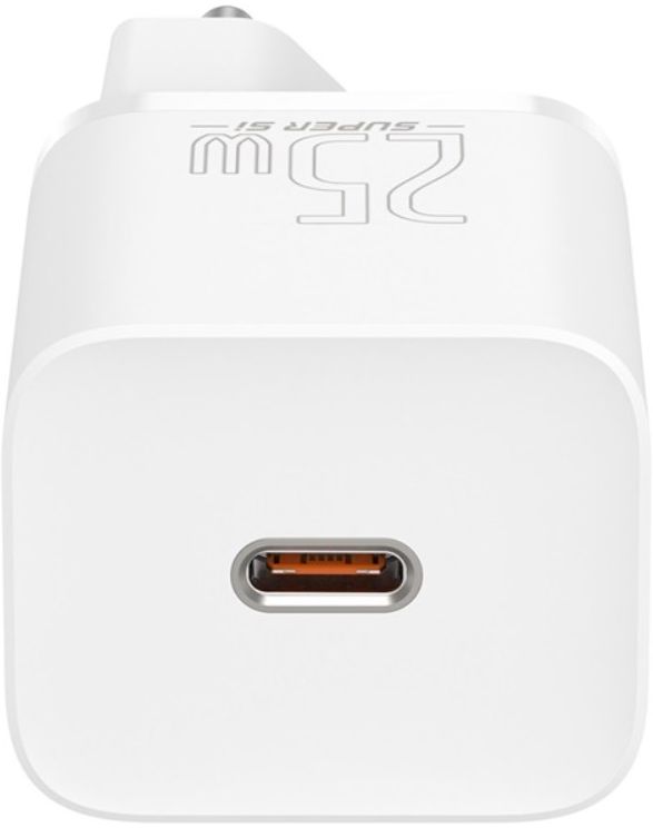 Baseus Super-Si Snellader Quick Charge 25W + USB-C Kabel 1M Wit afbeelding 5