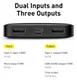 Baseus Bipow 10.000 mAh Powerbank Reisformaat Met Display Zwart 15W afbeelding 5