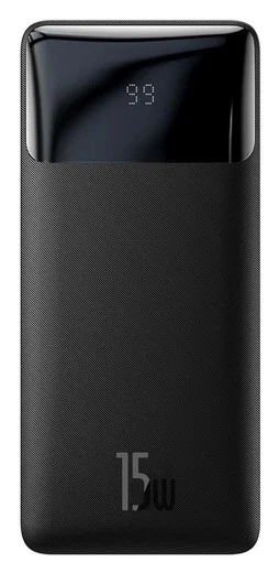 Baseus Bipow 10.000 mAh Powerbank Reisformaat Met Display Zwart 15W afbeelding 11