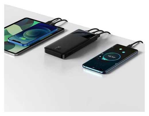 Baseus Bipow 10.000 mAh Powerbank Reisformaat Met Display Zwart 15W afbeelding 15