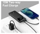 Baseus Bipow 10.000 mAh Powerbank Reisformaat Met Display Zwart 15W afbeelding 4