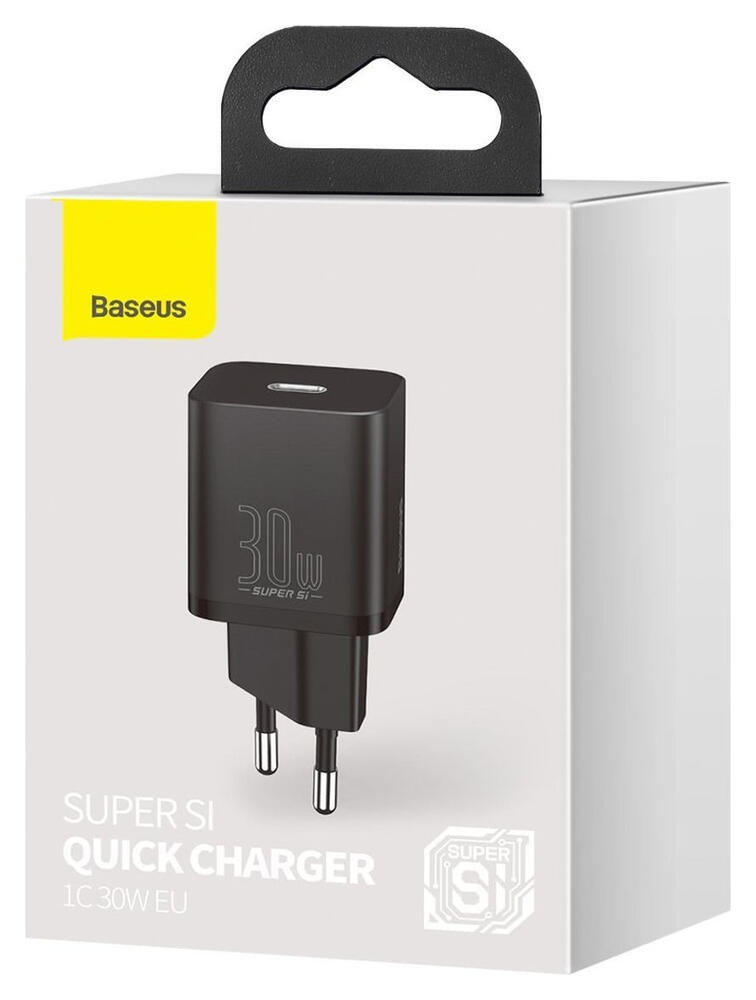Baseus Super-Si Quick Charger USB-C Snellader 30W Power Delivery Zwart afbeelding 10