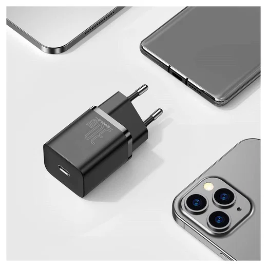 Baseus Super-Si Quick Charger USB-C Snellader 30W Power Delivery Zwart afbeelding 9
