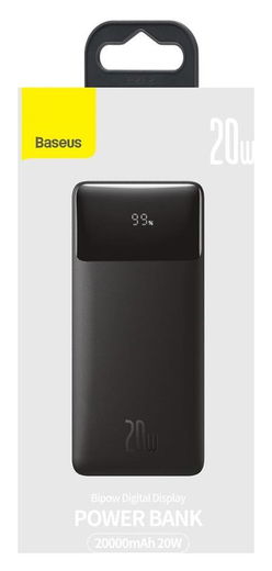 Baseus Bipow 20.000 mAh Powerbank Fast Charge PD met Display Zwart afbeelding 16