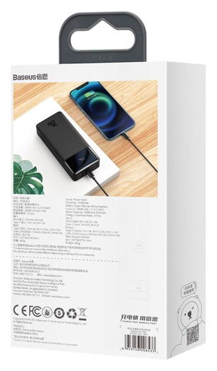 Baseus Bipow 20.000 mAh Powerbank Fast Charge PD met Display Zwart afbeelding 17