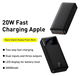 Baseus Bipow 20.000 mAh Powerbank Fast Charge PD met Display Zwart afbeelding 5