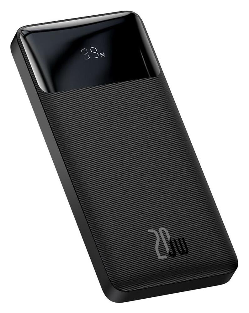 Baseus Bipow 10.000 mAh Powerbank Compact met PD Fast Charge Zwart 20W afbeelding 1