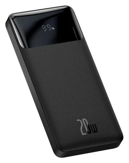 Baseus Bipow 10.000 mAh Powerbank Compact met PD Fast Charge Zwart 20W afbeelding 1