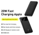 Baseus Bipow 10.000 mAh Powerbank Compact met PD Fast Charge Zwart 20W afbeelding 5