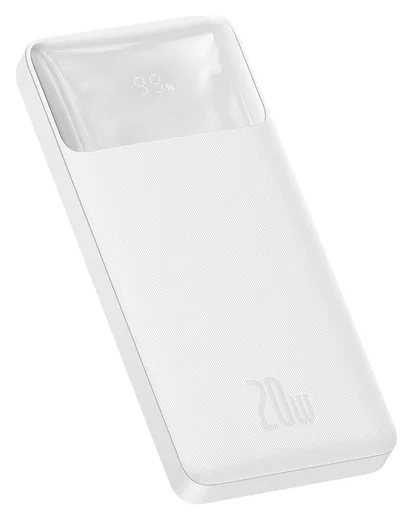 Baseus Bipow 10.000 mAh Powerbank Compact Met PD Fast Charge Wit 20W afbeelding 1