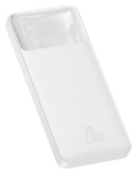 Baseus Bipow 10.000 mAh Powerbank Compact Met PD Fast Charge Wit 20W afbeelding