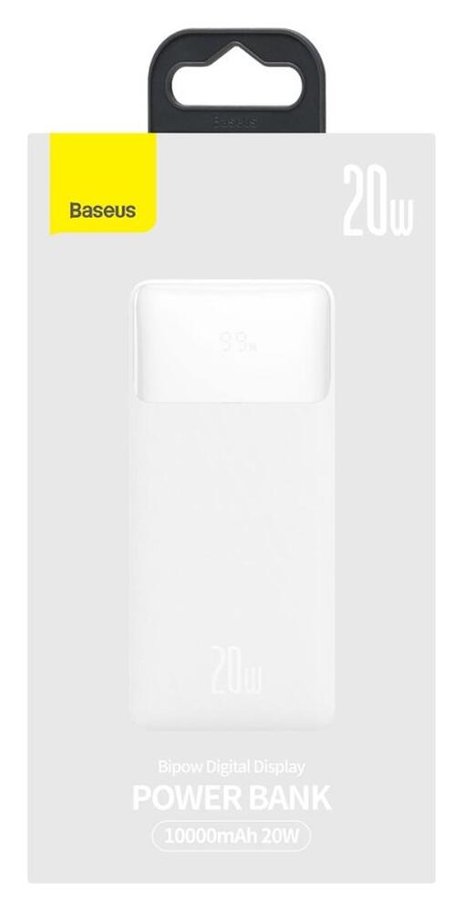 Baseus Bipow 10.000 mAh Powerbank Compact Met PD Fast Charge Wit 20W afbeelding 15