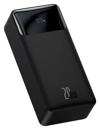 Baseus Bipow 30.000 mAh Powerbank Hoge Capaciteit Snel Laden Zwart 20W afbeelding 1