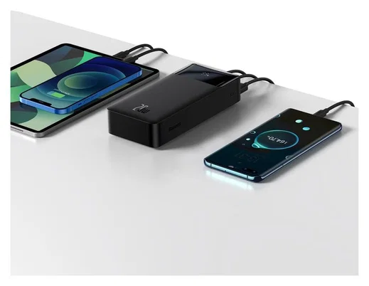 Baseus Bipow 30.000 mAh Powerbank Hoge Capaciteit Snel Laden Zwart 20W afbeelding 12