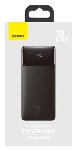 Baseus Bipow 30.000 mAh Powerbank Hoge Capaciteit Snel Laden Zwart 20W afbeelding 16