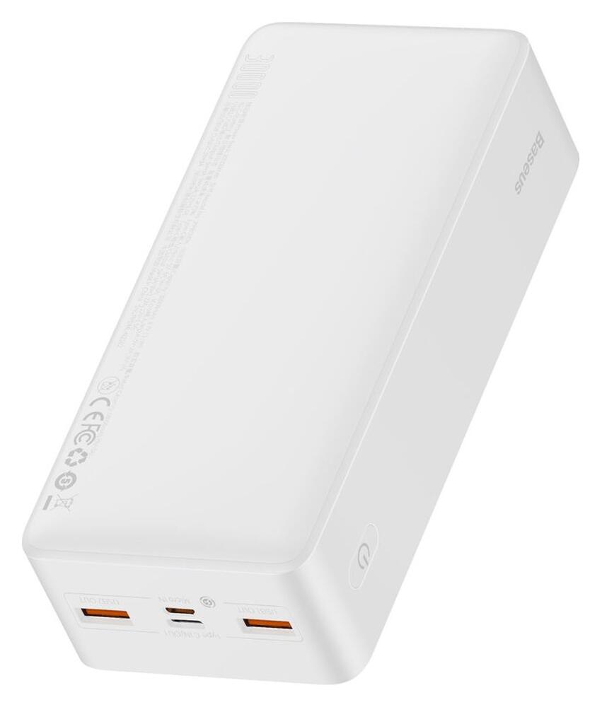Baseus Bipow 30.000 mAh Powerbank Hoge Capaciteit Snel Laden Wit 20W afbeelding 2