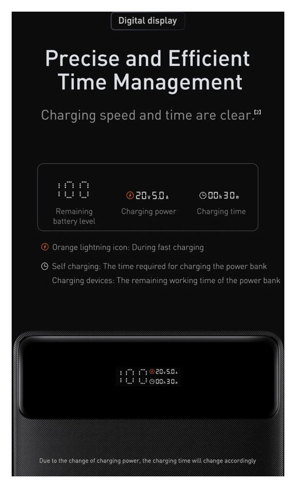 Baseus Blade 20.000 mAh Laptop/MacBook Powerbank 100W Zwart afbeelding 15