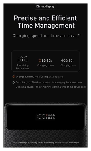Baseus Blade 20.000 mAh Laptop/MacBook Powerbank 100W Zwart afbeelding 15