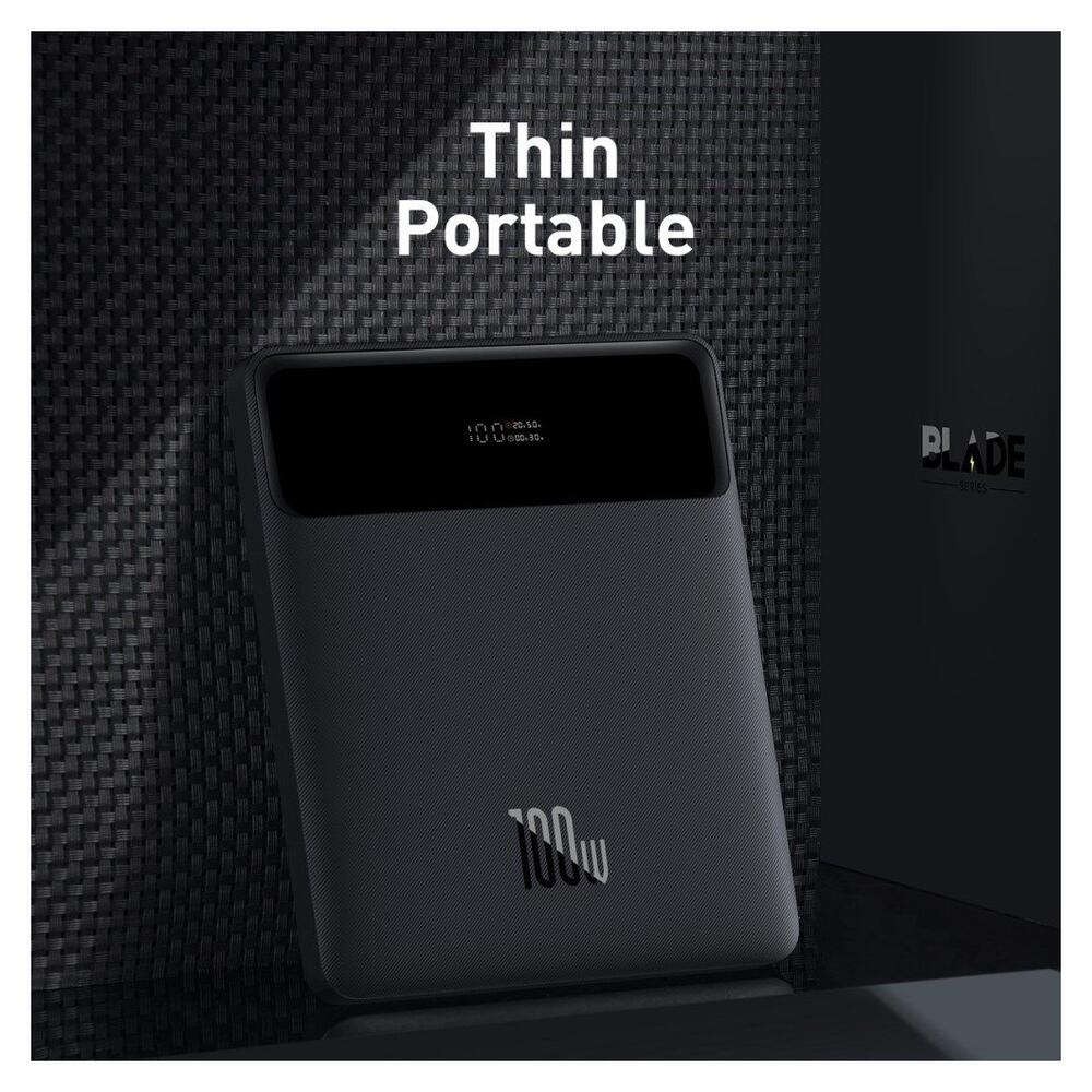 Baseus Blade 20.000 mAh Laptop/MacBook Powerbank 100W Zwart afbeelding 6