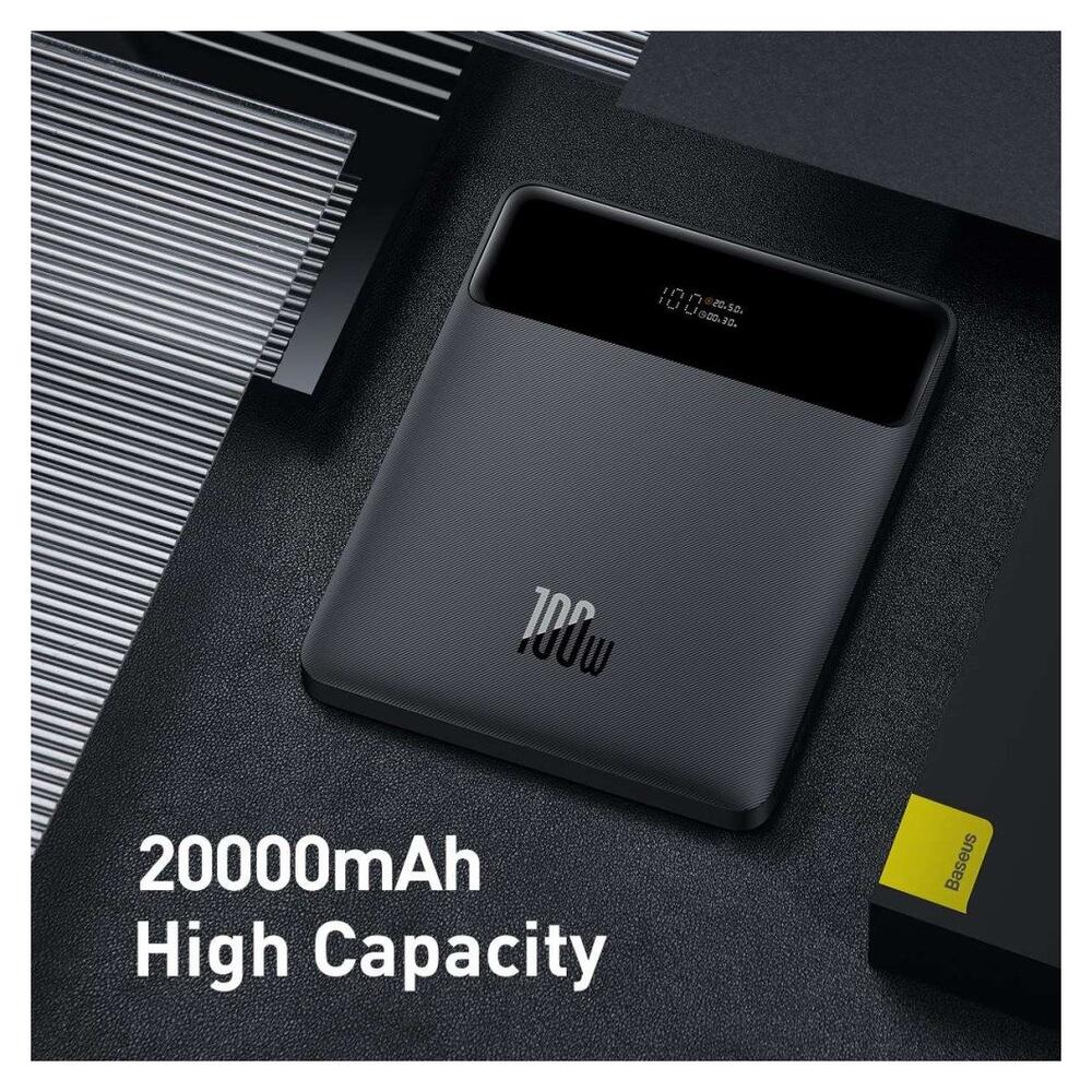 Baseus Blade 20.000 mAh Laptop/MacBook Powerbank 100W Zwart afbeelding 12