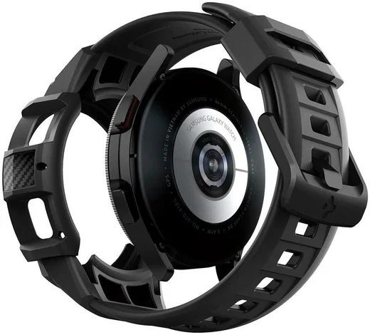 Spigen Rugged Armor Pro Samsung Galaxy Watch 4 46MM Case Bandje Zwart afbeelding 4
