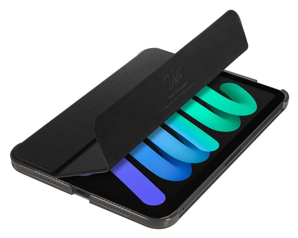 Spigen Liquid Air Folio Apple iPad Mini 7/6 Hoes Book Case Zwart afbeelding 2